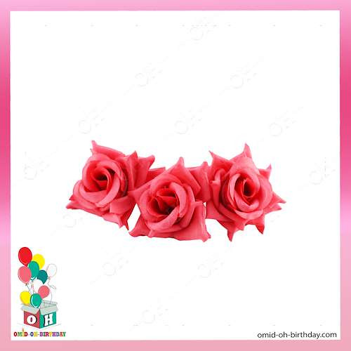  گل مصنوعی رز Rose هلندی قرمز کد G0063
