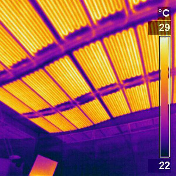 گرمایش سقفی تابشی