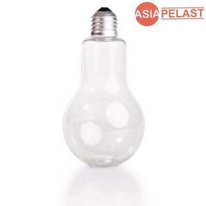 ظروف پت آسیا پلاست بطری طرح لامپ گل و گیاه آبمیوه پلاستیکی