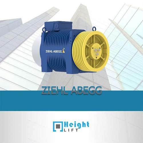 انواع موتور آسانسور گیرلس زیلابگ ZIEHL ABEGG