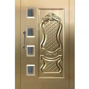 درب آسانسور طرحدار طلائی
