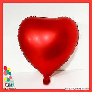  بادکنک فویلی شکلی مدل قلب قرمز مات کد A0154 لوازم کادویی امید