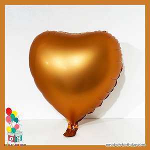  بادکنک فویلی شکلی مدل قلب مسی مات کد A0156 لوازم کادویی امید