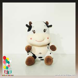 لوازم کادویی امید  عروسک پولیشی گاو سفید سایز ۲۵ کد CA0091