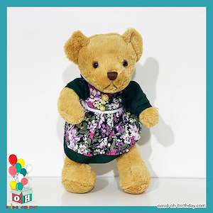لوازم کادویی امید  عروسک پولیشی خانم خرس قهوه ای سایز ۳۰ کد CA0214