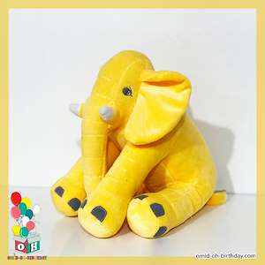 لوازم کادویی امید  عروسک پولیشی فیل دم ریش دار زرد سایز ۶۰ کد CA0315