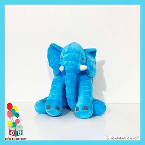 لوازم کادویی امید  عروسک پولیشی فیل دم ریش دار آبی سایز ۳۰ کد CA0320