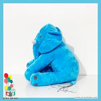 عروسک پولیشی فیل دم ریش دار آبی سایز ۴۰ کد CA0319