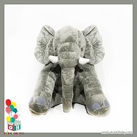 عروسک پولیشی فیل طوسی سایز ۶۰ کد CA0322