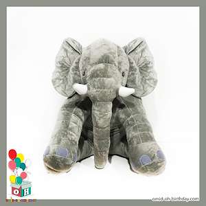 لوازم کادویی امید عروسک پولیشی فیل طوسی سایز ۶۰ کد CA0322
