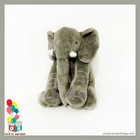 عروسک پولیشی فیل طوسی سایز ۴۵ کد CA0323