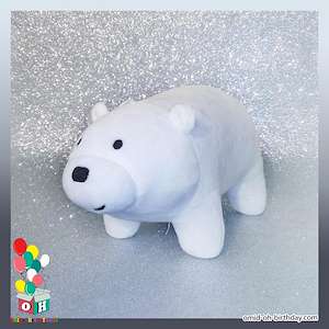 عروسک پولیشی خرس یخی کله پوک سایز ۲۴ کد CA0405 لوازم کادویی امید