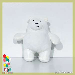 لوازم کادویی امید عروسک پولیشی خرس یخی کله پوک سایز ۲۴ کد CA0406