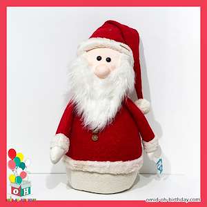  عروسک پارچه ای بابانوئل مهربان سایز ۱۰۰ کد CA0150 لوازم کادویی امید