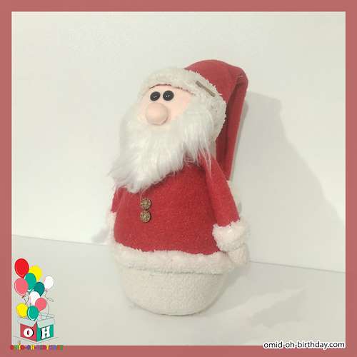 عروسک پارچه ای بابانوئل مهربان سایز ۵۰ کد CA0152