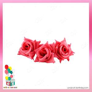  گل مصنوعی رز Rose هلندی قرمز کد G0063 لوازم کادویی امید