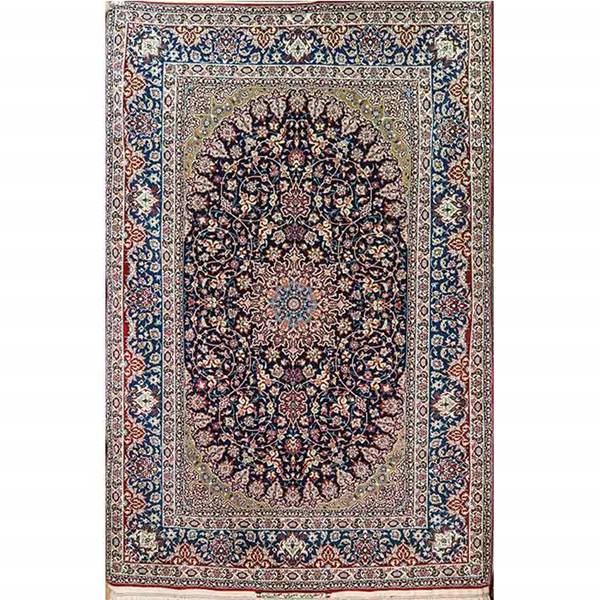 فرش نوری قالیچه ترنجی بافت صیرفیان اصفهان مدل 2