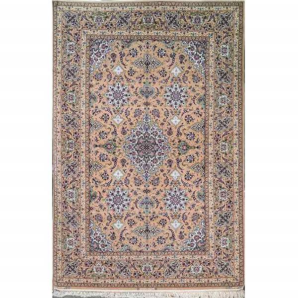 فرش نوری قالیچه ترنجی بافت داوری اصفهان