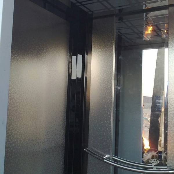 بنگاه آسانسور مجد کابین استیل طرح دار یک تکه