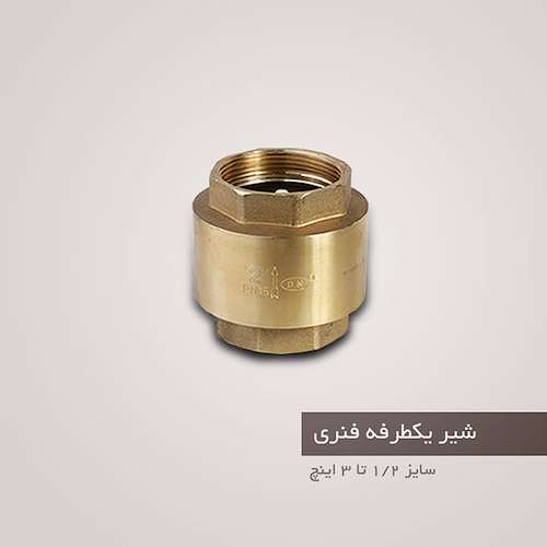 شیر یکطرفه فنری دی ان DN-30L