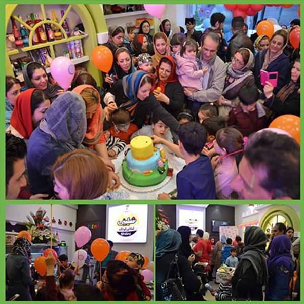 مراسم برگزاری جشن دختر و پسر شیلینی اولین قنادی تخصصی کودک در ایران‎