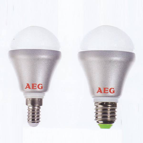 لامپ AEG آ ا گ بازرگانی مشعل‎ سرپیچ معمولی 4 وات حباب دار و سرپیچ شمعی لامپ AEG
