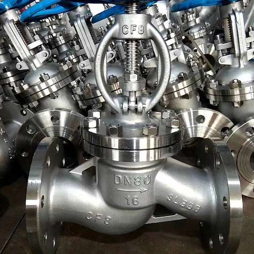 شیر سوزنی استنلس استیل dn80