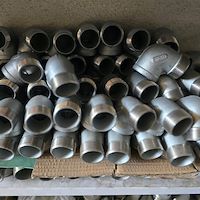 زانوی فشارقوی 90 درجه دنده ای استیل