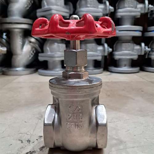 شیر کشویی استیل کلاس 200 دنده ای