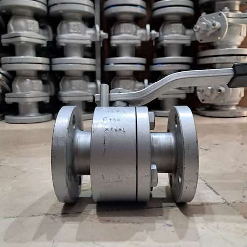 شیر توپی استیل فلنجدار کلاس 150