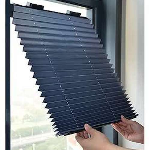 پرده پلیسه دستی یک‌طرفه