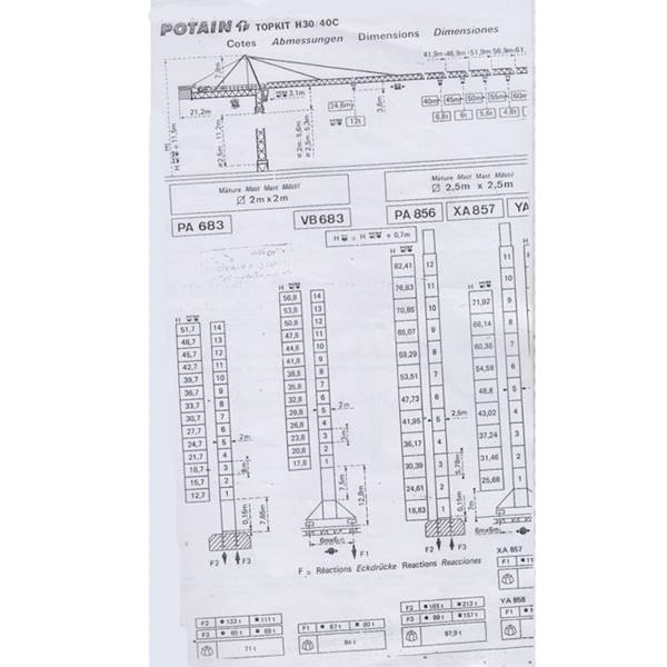 تاور کرین H30-40C