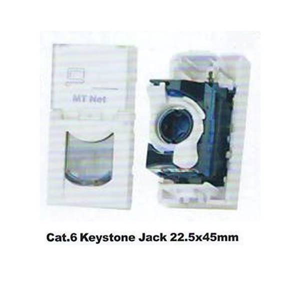نتورک کابل Network Cable پریز باریک شبکه Cat.6 Keystone Jack 22.5*45mm