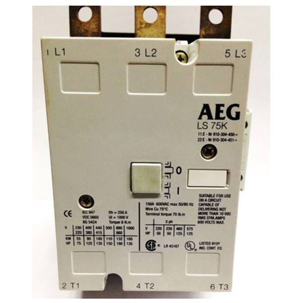 پدیده صنعت برق PSB کنتاکتور AEG مدل 22K.00.00