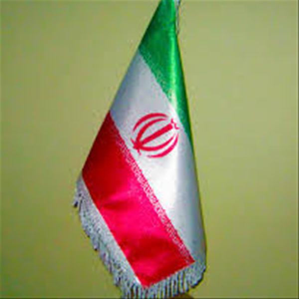 پرچم رومیزی ایران ساتن شرکت تولیدی جهان پرچم