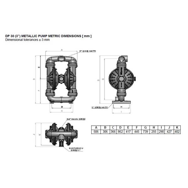 پمپ دیافراگمی استنلس استیل DPX-30